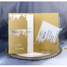  Eid Mubarak Greeting Card With Envelope The Middle East Laser Cut Invitation Card Rectangle